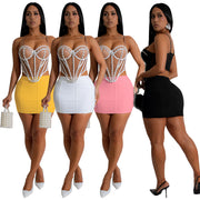 Solid Color Slim Sexy Mini Skirt MZ 2878