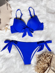 Sexy Backless Tie Knot Swimsuit Bikinis Set CASF 6376