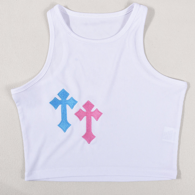 Sleeveless Print Tank Tops GNZD 6322TL