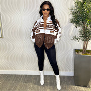 Removable Multi Wear Printed Padded Jacket OD 8655