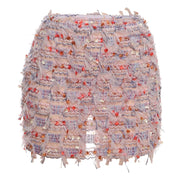 Stripe Tassel Slim Mini Skirts GZJQ K24J49458