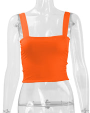 Sexy Solid Color Sleeveless Tank Tops YMYF 0893
