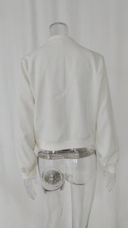 Plus Size Single Breasted Solid Color Long Sleeve Jacket GHHE 24594