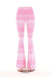 Print Casual Flare Pants GXYF 2192