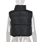 Reversible Wear Zipper Vest Warm Cotton Jacket GBTF 8099DN