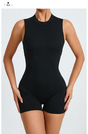 Solid Color Backless Yoga Sport Romper GQSA YL075