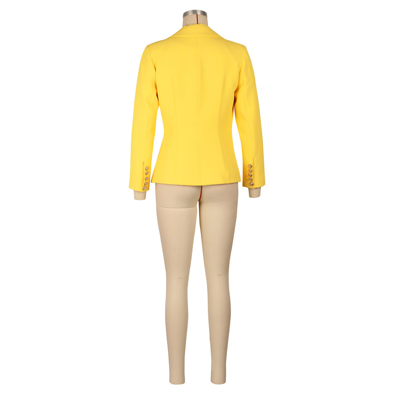 Solid Color Long Sleeve Blazer Coats AIL AL288