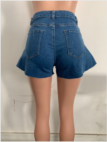 Summer Casual Beach Scalloped Hot Denim Shorts LSD 8734