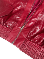 PU Leather Loose Zipper Jackets ZSD 0774