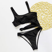 Sexy Hollow Out Bikini One Piece Swimsuit CASF 8971