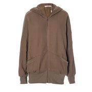 Solid Color Long Sleeve Hooded Coat GSZM ZTP1387