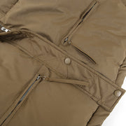 Long Sleeve Standing Collar Solid Color Cotton Jacket FL 23469