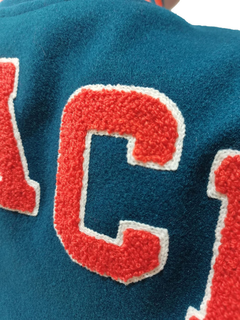 Thickened Embroidered Color Block Baseball Jacket CM 001
