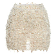 Stripe Tassel Slim Mini Skirts GZJQ K24J49458