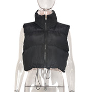 Reversible Wear Zipper Vest Warm Cotton Jacket GBTF 8099DN