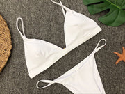 Sexy Solid Color Bikinis Swimsuit Two Piece Set CSYZ 1760