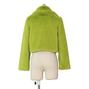 Loose Faux Fur Cardigan Fleece Jacket ZSD 0154