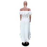 Ruffled One Shoulder Irregular Swallowtail Top OLYF 6101 1