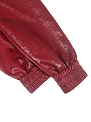 PU Leather Loose Zipper Jackets ZSD 0774