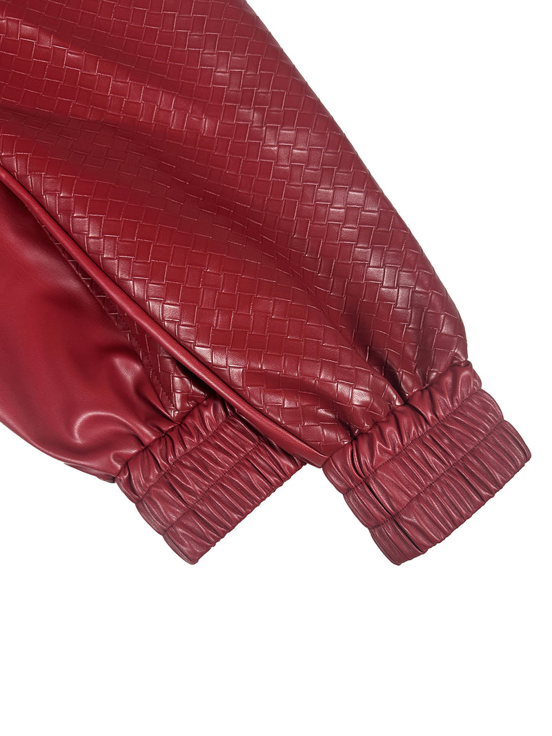 PU Leather Loose Zipper Jackets ZSD 0774