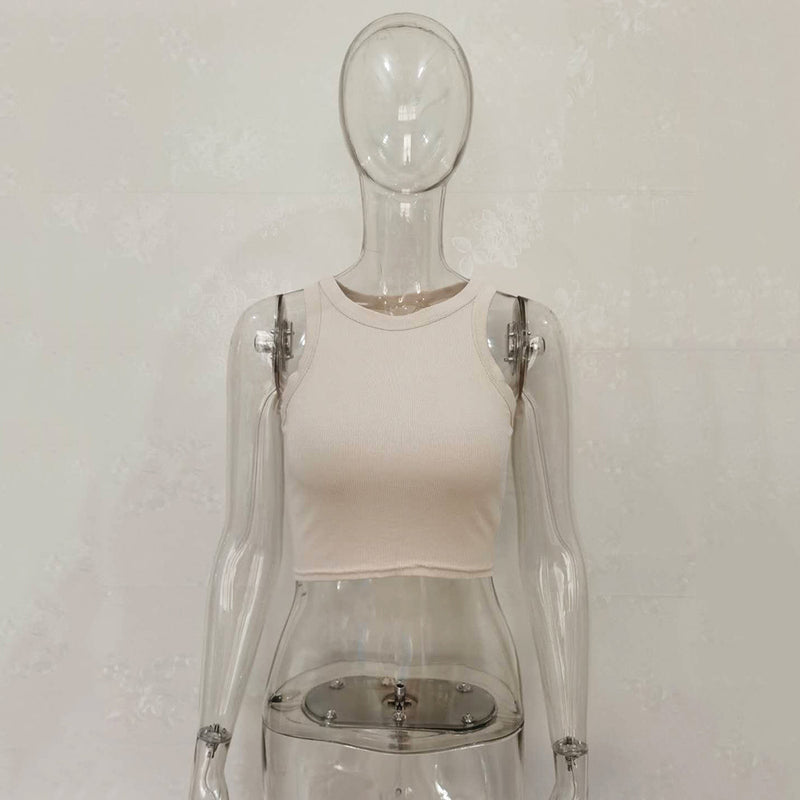 Solid Color Sleeveless Tank Tops JHYB 9072