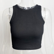 Sleeveless Solid Color Tank Tops GZJF ZJ2503