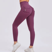 Solid Color High Waist Tight Sport Pants GQSA 8020