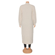 Plus Size Fashion Long Sleeve Long Sweater Jacket GOSD 6813