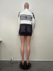 Removable Multi Wear Printed Padded Jacket OD 8655