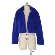 Loose Faux Fur Cardigan Fleece Jacket ZSD 0154