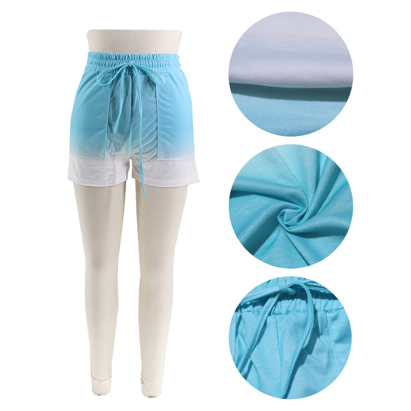 Gradient Color Casual Shorts SFY 2330