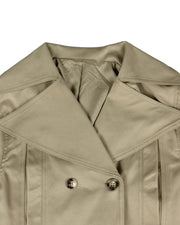 Double breasted Lapel Tie Up Coat ZSD 0776