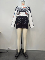Removable Multi Wear Printed Padded Jacket OD 8655