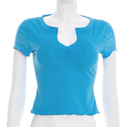 V Neck Short Sleeve T Shirt GSBW J26TP062