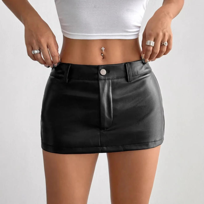 PU Leather Mini Skirts GPBY 8162