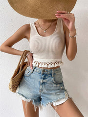 Fashion Tassel Tank Tops GZYF 1083