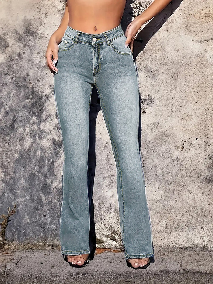 Vintage Low Waisted Holes Jeans GXJF 23116
