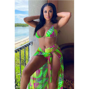 Sexy Printed Bikinis 3 Piece Sets MEM 8350