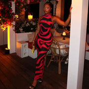 Color Block Sleeveless Maxi Dress GJYO JD305802