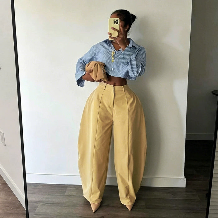 Casual Loose Solid Color Pants NY 11299