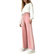 Plus Size Loose Stripe Patchwork Pants YIM 6671