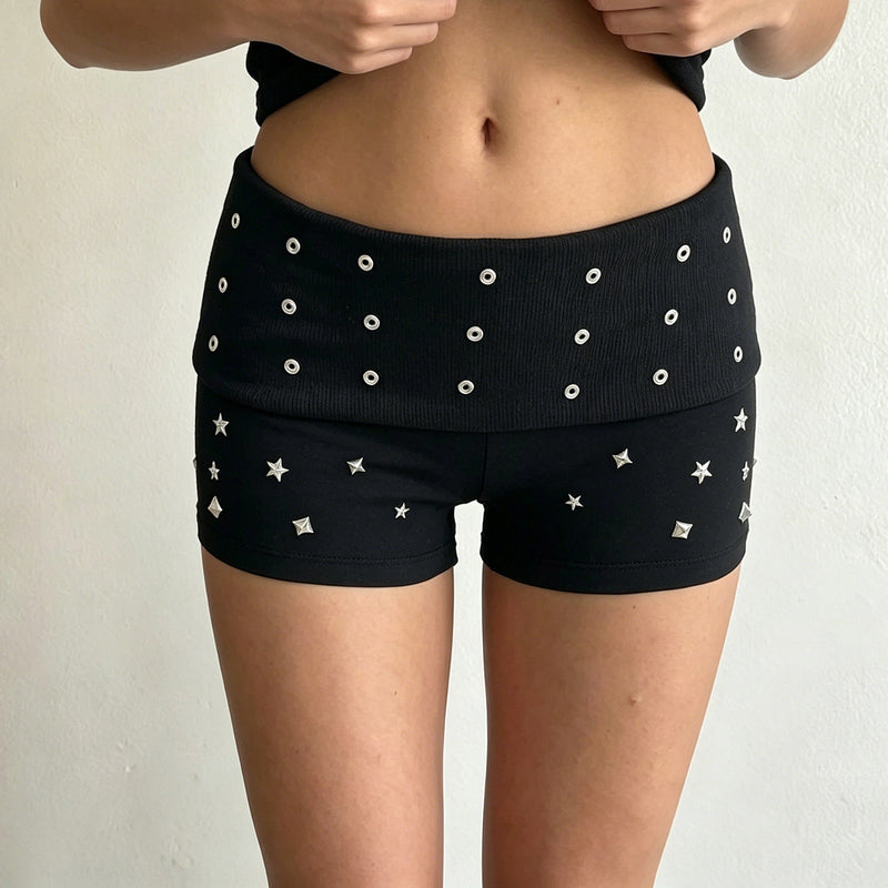 Rivet Fashion Solid Shorts GPKJ MR48775