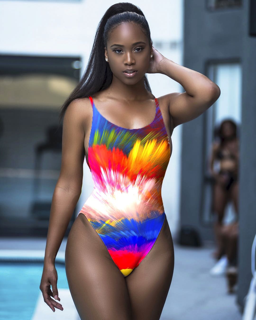 Sexy Printed One Piece Swimsuits LM 8055