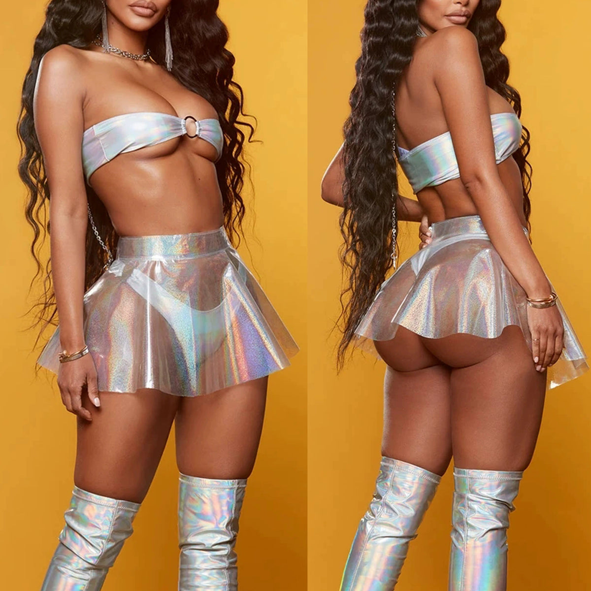 Sexy Mini Prom See Through Skirt GYDL SU2008