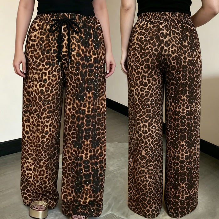 Retro Animal Print Casual Pants BY 7768