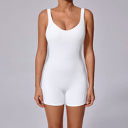 Sleeveless Solid Color Sport Romper GQSA 18293