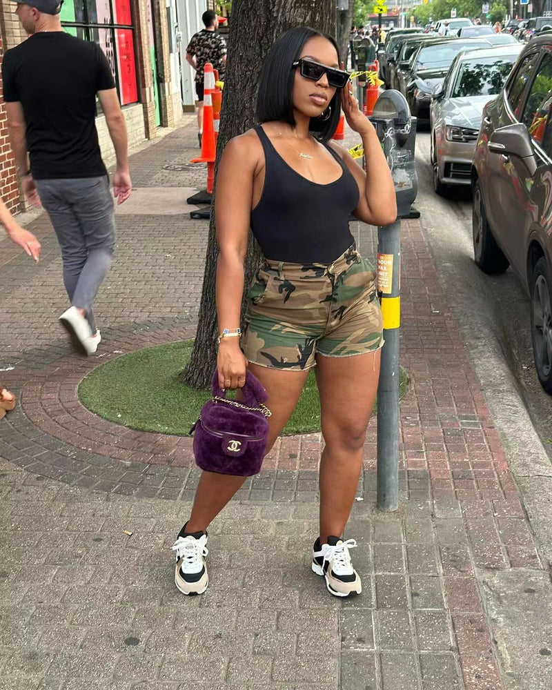 Camouflage Print Fashion Shorts OD 8669