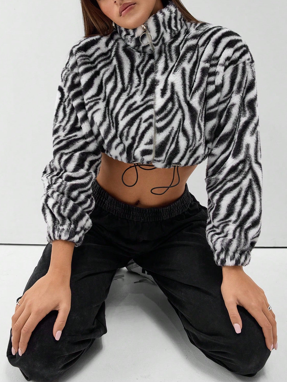 Leopard Print Thickened Plush Coats GYXN 53670