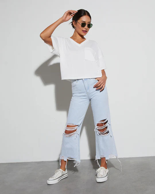 Loose Holes Casual Jeans GMYT 303