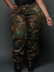 Plus Size Camouflage Print Sport Pants GAWE TB5215